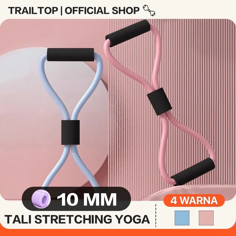 Trailtop Tali Stretching Karet Gym Alat Olahraga Di Yoga Resistance Band Alat Gym Di Rumah