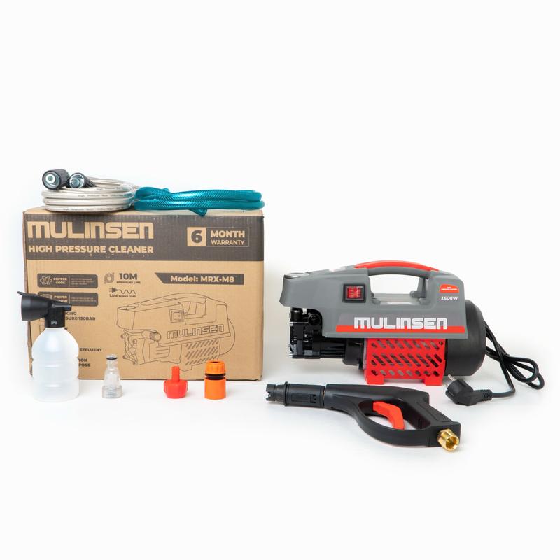 Máy rửa xe điện MULINSEN MRX - M8 , công suất 2600W, lưu lượng 8lít/phút, áp suất 150BAR hàng chính hãng bảo hành 6 tháng 5
