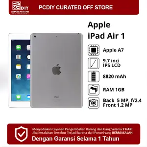 [Bekas] iPad Air 1 PROMOTERMURAH. Support iOS 12.5.7 (Versi Tertinggi)