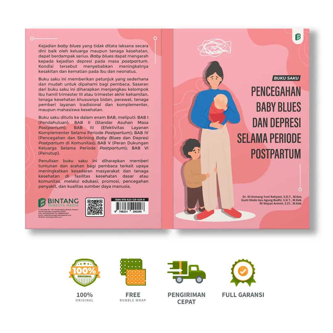 Buku Saku Pencegahan Baby Blues dan Depresi Selama Periode Postpartum - Dr. Ni Komang Yuni Rahyani, S.Si.T., M.Kes., Gusti Made Ayu Agung Budhi, S.Si.T., M.Keb., dkk..