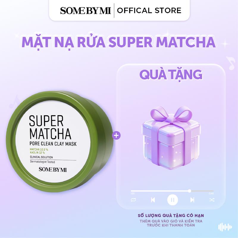  Some By Mi Mặt nạ đất sét trà xanh Super Matcha Pore Clean Clay Mask 100g 