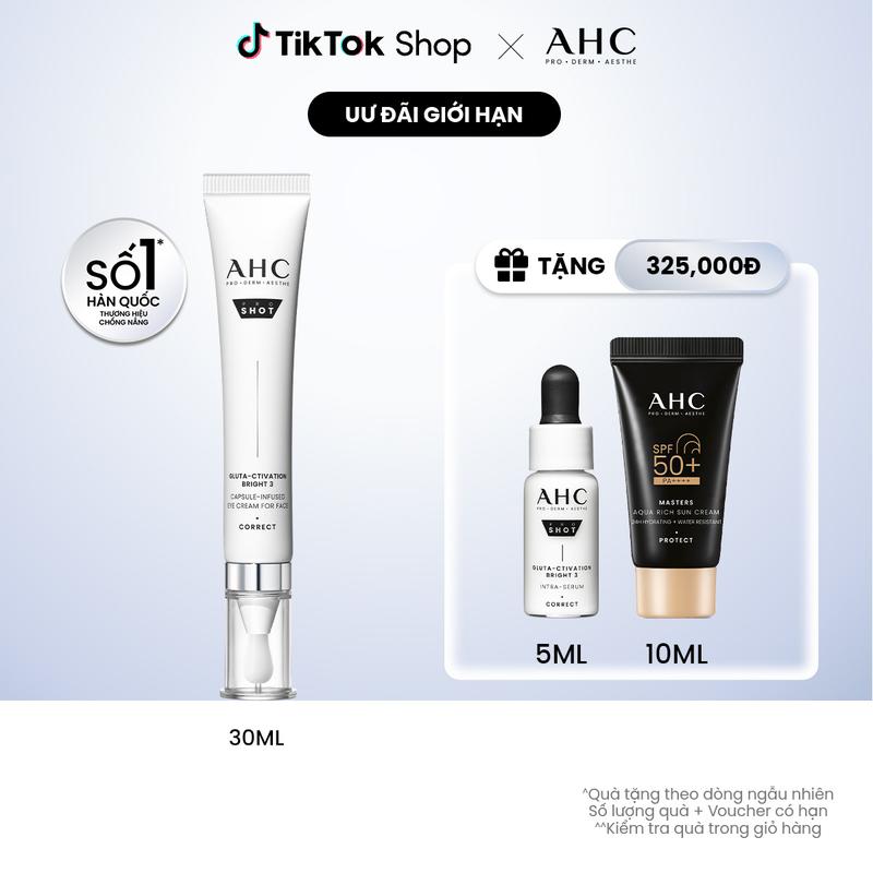  Kem mắt cho mặt mờ nám sáng da PROSHOT GLUTA-CTIVATION BRIGHT 3 AHC 30ML  4  