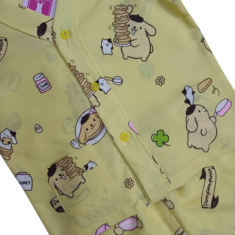 Product Introduction of Aghni Boutique Baju Tidur Unisex Variasi tanpa kerah Bahan Katun Adem Fashion Anak Piyama baju  tidur 3
