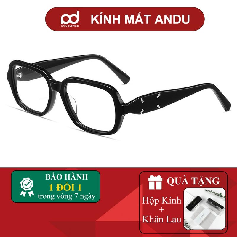 9097 Gọng kính cận thời trang nam nữ ANDU EYEWEAR dáng ovalsize nhựa cao cấp