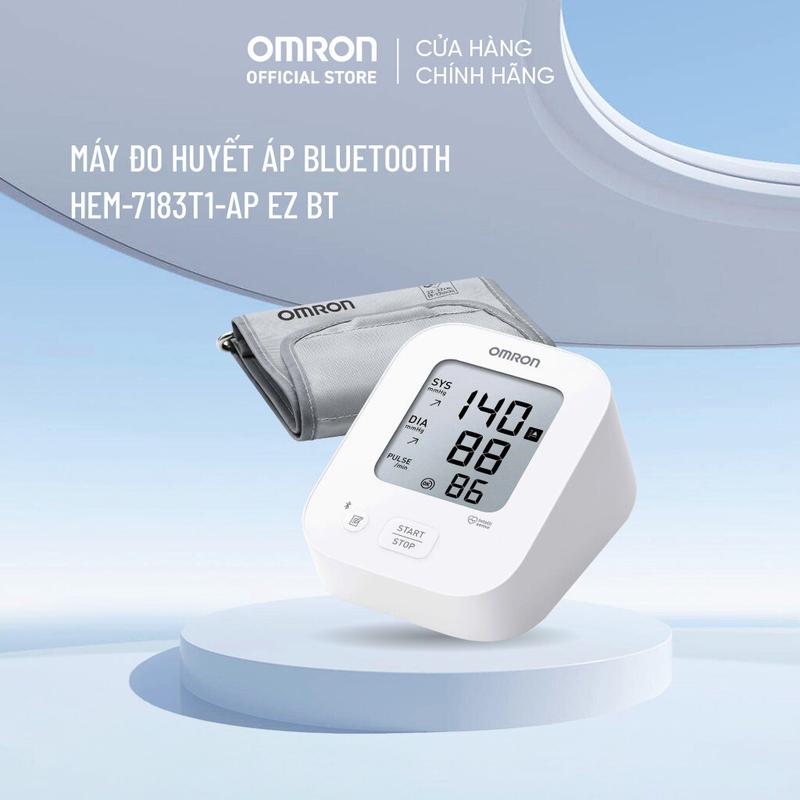 (Dòng mới 2026) Máy Đo Huyết Áp Bluetooth OMRON HEM-7183T1-AP EZ BT - Không kèm Adapter