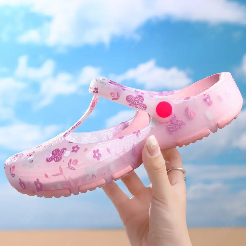 2025 Summer new  Beach shoes , Mary Jane's Cave Shoes，Jelly Baotou Half Slippers，Step on lazy shoes，non-slip Wearing outside seaside women's sandals