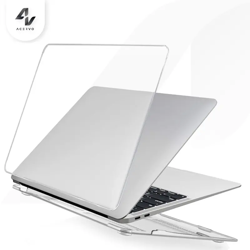 Crystal Case Clear Hard Case Bening Transparan Compatible with M*cB00k Pro 13” / Air 13” 13.6” M1 M2 M3 2020 2021 2022 2023 2024 4