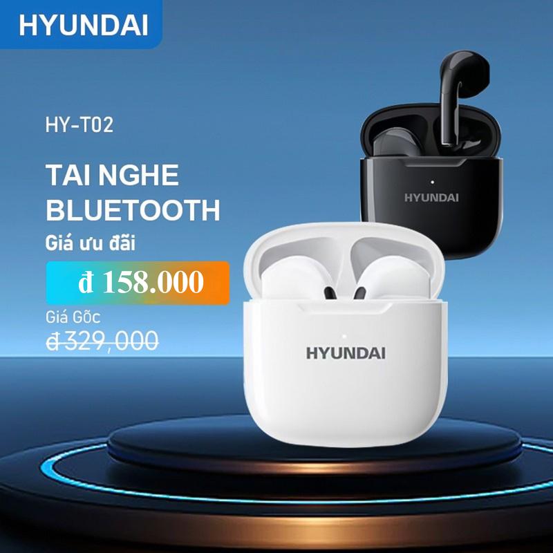  HYUNDAl  Tai nghe Bluetooth không dây siêu nhỏ âm thanh vòm sống động định vị cảm biến bằng thao tác chạm thiết kế nhét tai bluetooth 5.3 ổn định độ trễ thấp 