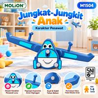 Gambar Mainan Jungkat Jungkit Anak Motif Pesawat – Playground HDPE Anti Licin | TOYSBAR M1504 - M1504-BIRU dari toysbar Kota Administrasi Jakarta Utara 1 Tokopedia