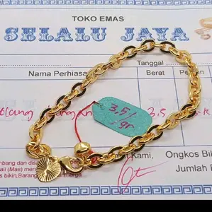 Gelang Tangan Motif Nuri 3,5gr Free Surat Dari toko Bracelets