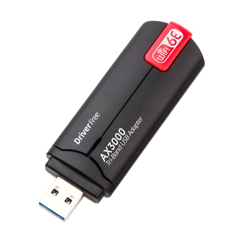 Product Introduction of USB WiFi 6E Adapter AX3000 2.4G/5G/6GHz Wi-Fi USB3.0 Dongle High Gain Antenna Wireless Network Card Driver Free 34