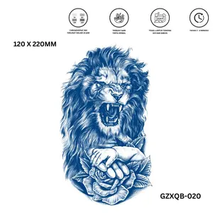 tato temporer premium semi permanen tattoo fruit ink tattoo fanged animal temporary