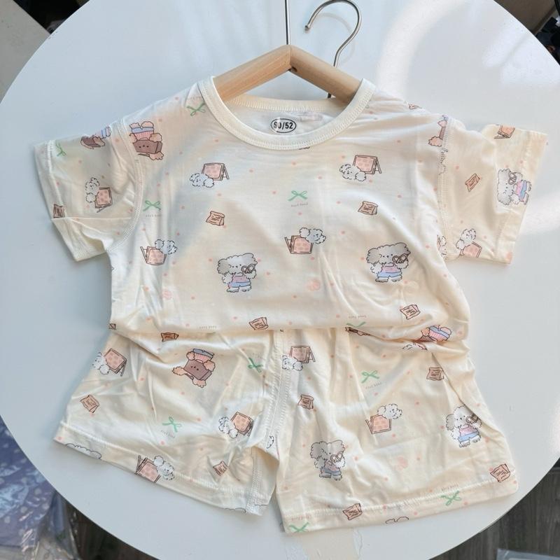 S92-[GUANPIGUO] SÉT QUẦN ÁO MÙA HÈ TENCEL CHO BÉ 2 TỚI 6 TUỔI 5