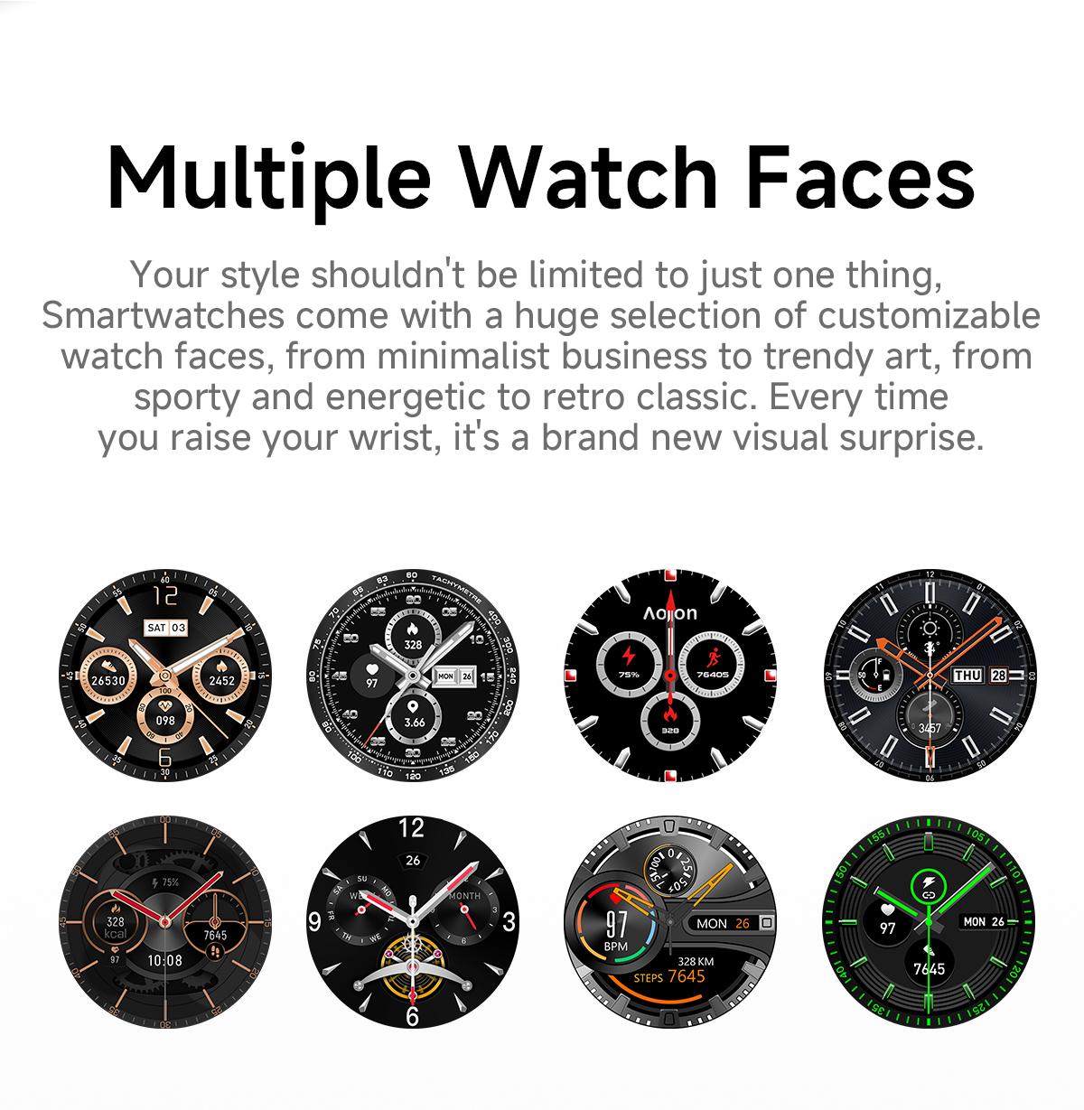 Aolon Cube AGPS Whatsapp Reply Jam Tangan Pintar Pria Layar AMOLED 1ATM Tahan Air 140 Mode Olahraga & Sensor Denyut Jantung Generasi Ketiga Smartwatch