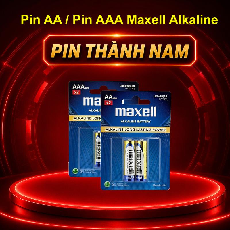 Pin AA / Pin AAA Maxell alkaline Vỉ 2 Viên Dung Lượng Cao