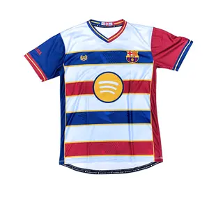 Jersey Barca La Blaugrana Classic Vibes Gaya Retro Olahraga Sport