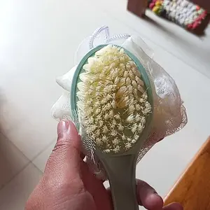 Sikat Mandi Dua Sisi Sikat Punggung Mandi Spons + Sikat Back Rubbing