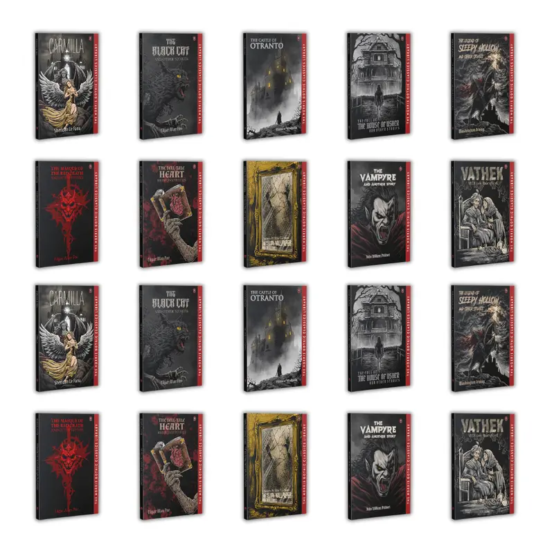 [Norris Book] Gothic Collection - Yellow Wallpaper, Black Cat - Vampyre - Carmila, Vathek, Legend Sleepy Hollow - Tale-Tell Heart -  Buku Gothic Berbahasa Inggris - Koleksi Buku Gothic