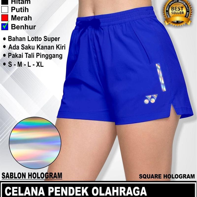 ￼Celana pendek wanita olahraga volli badminton bulutangkis | Celana bawahan wanita olahraga sablon hologram | Celana cewek voli 8