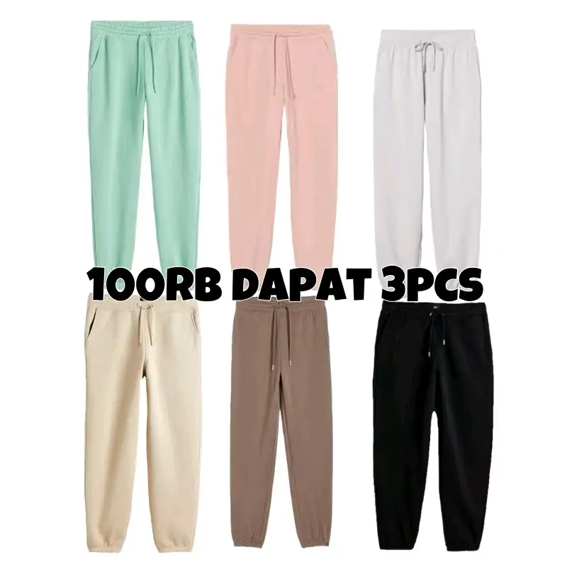 Paket Murah Isi 3 Pcs Celana Joger Panjang Dewasa Unisex (Pria Dan Wanita) CELANA JOGGER SWEATPANTS JOGGER PRIA WANITA CELANA JOGGER UNISEX SWEATPANTS JOGGER 0
