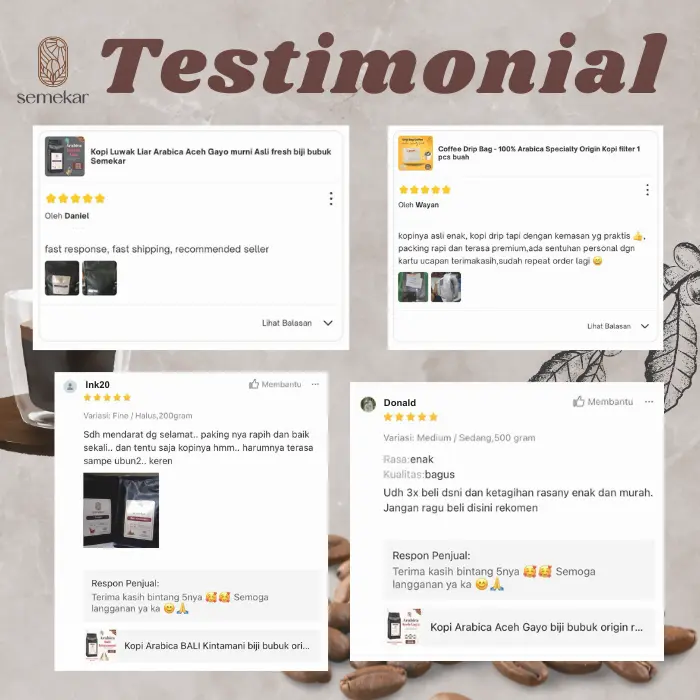 Kopi King Floral Blend Arabica Nusantara Specialty Coffee by Semekar Coffee 6