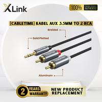 Gambar Kabel Jack RCA Audio to 3.5mm Aux Stereo Braided - CF13, 1M dari XLink Surabaya Kota Surabaya 1 Tokopedia