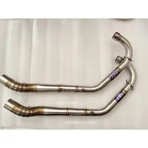 Leheran knalpot abr racing exhaust 201 emblem blue motor cb Gl Megapro tiger