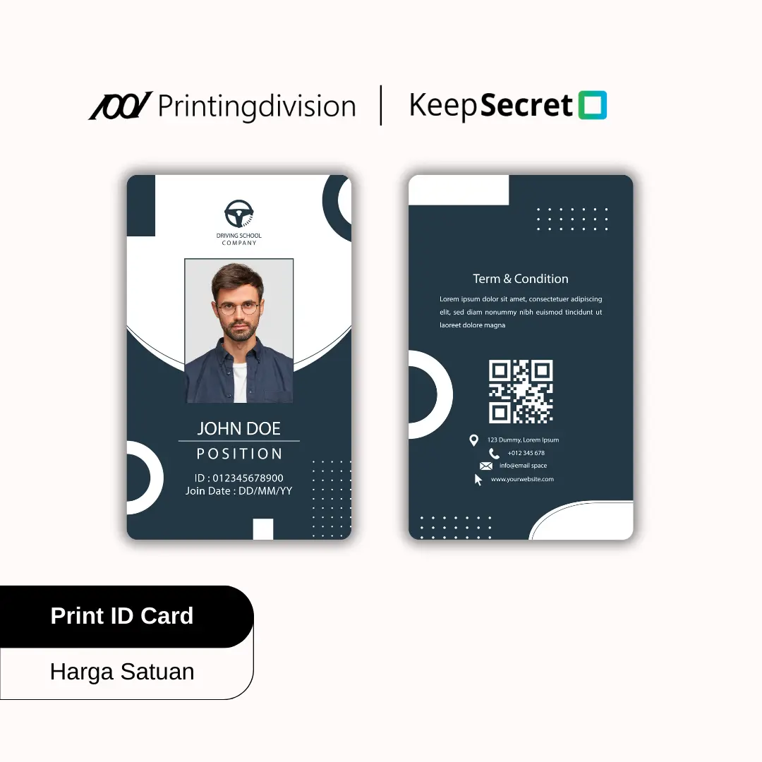 PRINT ID CARD / NAME TAG / KARTU MEMBER HARGA SATUAN