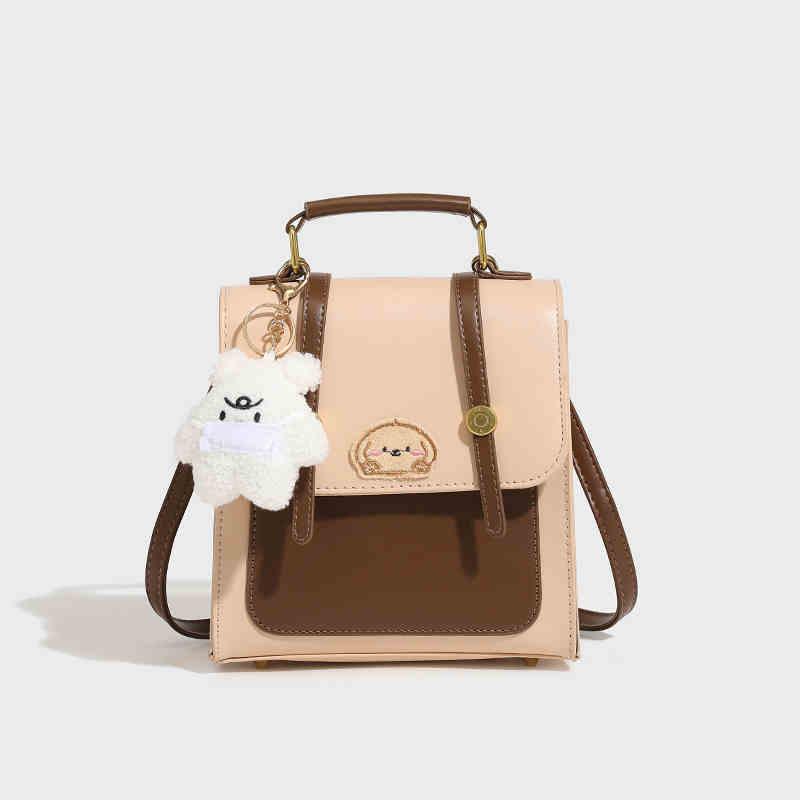 Ransel Remaja Gaya Korea Fashion Ransel Kanvas Kasual Ransel Wanita backpack laptop Ransel Laptop Sekolah 1