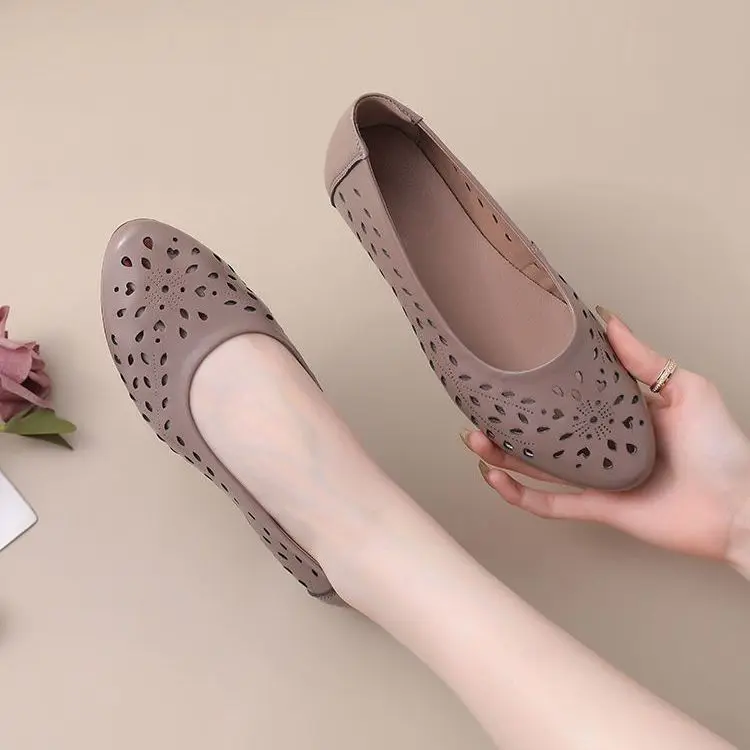 SS24 Giày Đế Bằng Cho Nữ, Mũi Nhọn, Đế Mềm, Chống Trượt, Chống Mài Mòn, Màu Trơn Thanh Lịch Và Đơn Giản, Thích Hợp Cho Công Việc Thường Ngày Đi Lại, Kiểu Lười, Dễ Phối Đồ, Thời Trang, Phong Cách Mới Đồng Shoes 1