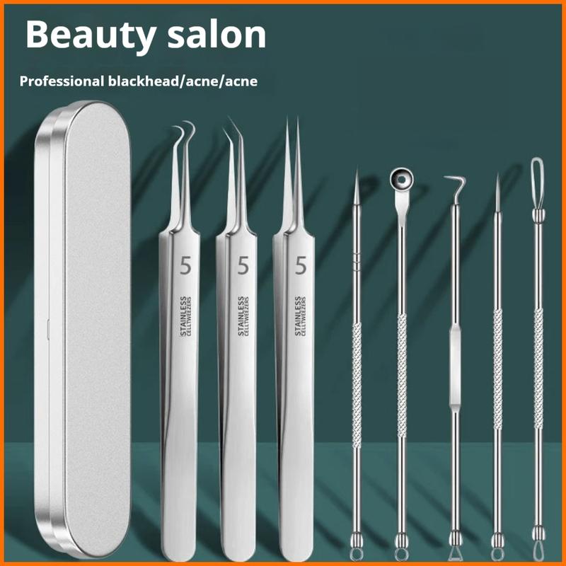 Kim Mụn, 8 Chiếc, Loại Bỏ Mụn Đầu Đen, Kẹp Mụn Trứng Cá, Nhíp Kẹp Tế Bào, Kim Làm Đẹp, Mới Cho Năm 2025