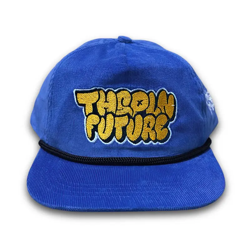 Topi Pria Corduroy Ropehat Blue Nino Grafitty Thisplan