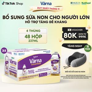 Combo 4 Thùng Sữa Bột Pha Sẵn Varna Colostrum (48 Hộp GIấy X 237ml) Bổ Sung Sữa Non Tăng Đề Kháng Cho Người Lớn