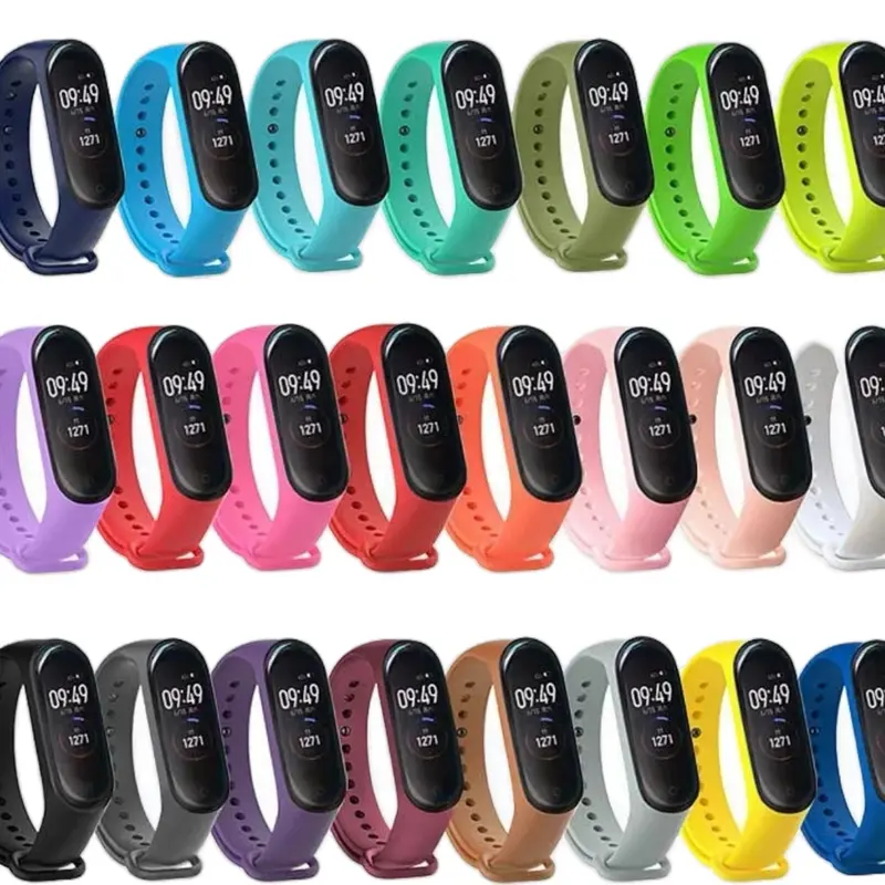 Strap Mi Band 3/4/5/6/7 Warna Terbaik Tali Jam - Watch, Watches, Aksesoris 0