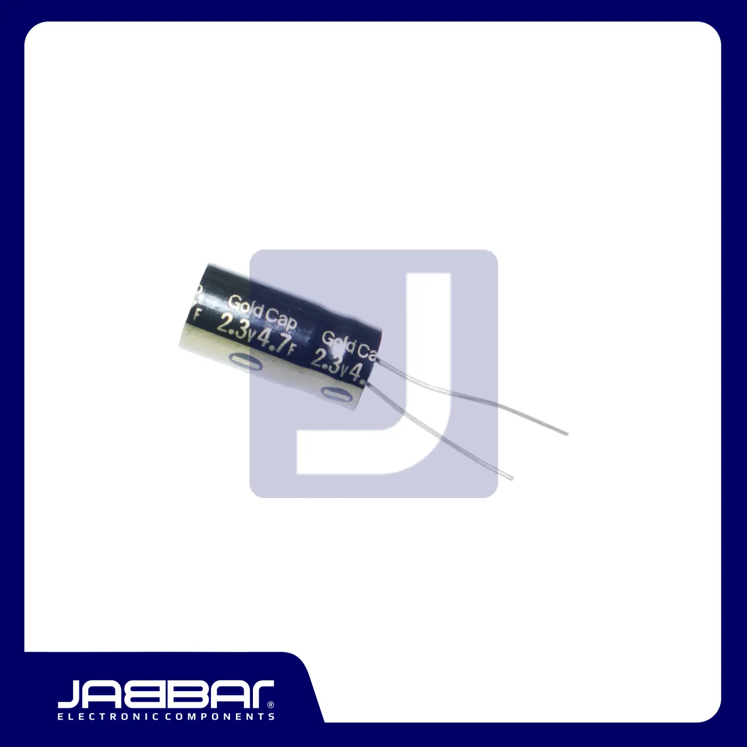 4.7F 2.3V DIP2 (L= 2.6 cm W= 1.2 cm) - Sparepart Elektronik