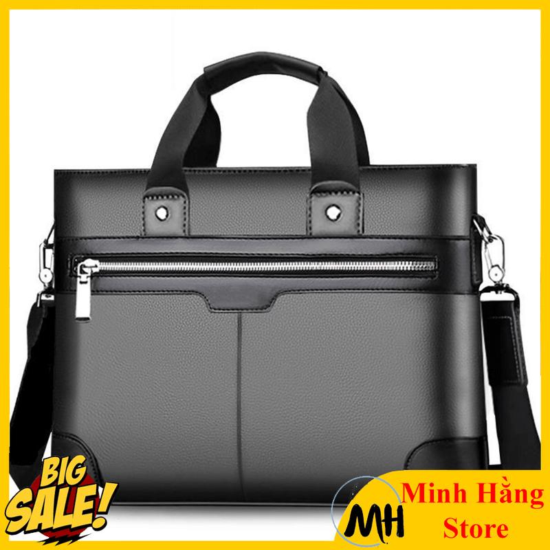 SALE 50%-Xịn Túi xách nam da cao cấp túi văn phòng công sở đeo vai đeo chéo