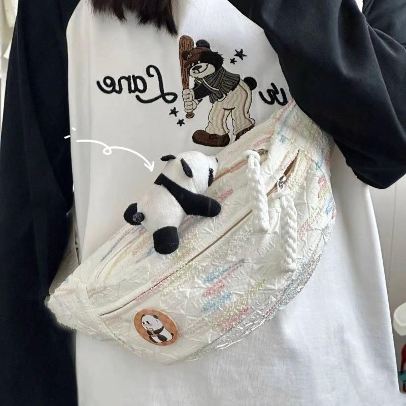 Túi Đeo Ngực Nữ, Thời Trang Hàn Quốc Lady Bag khóa kéo hàn quốc khóa kéo hàn quốc Chữ Nhật Kem Chữ Nhật Kem khóa kéo hàn quốc túi bum bag dễ thương túi bum bag dễ thương túi bao tử & túi thắt lưng