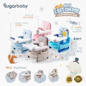 Sugarbaby Hello Bear BOOSTER SEAT Sugar Baby KURSI MAKAN BAYI ANAK Chair FREE BUBBLE