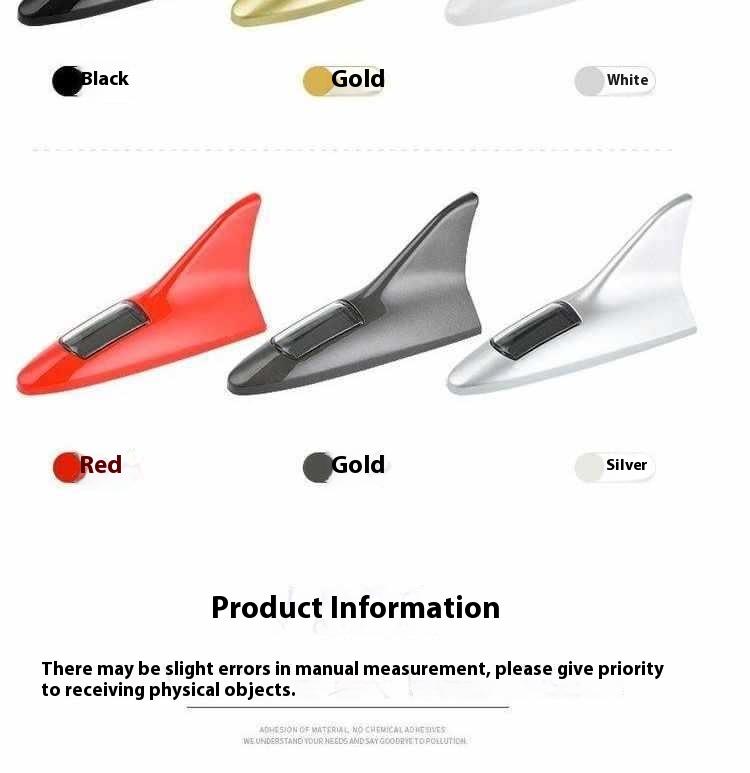 Product Introduction of Car solar flashing light decoration shark fin antenna anti rear end collision roof light LED tail wing modification warning light 11