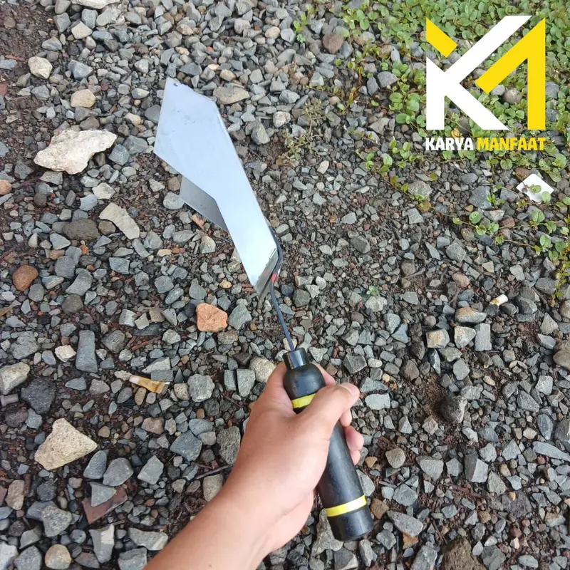 Cetok Bata Ringan/ Sendok Semen Hebel/ Trowel Plat Baja/ Ukuran 7,5 CM dan 10 CM 4