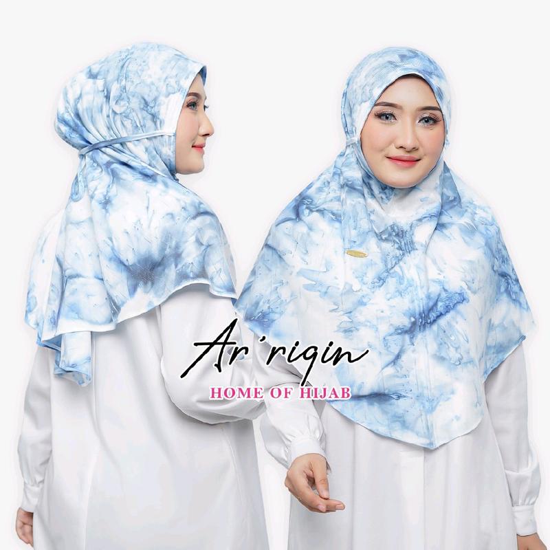 Arriqin - Hijab Bergo Mariam Katun Rayon Lembut Panjang Instan Nyaman Santai 1