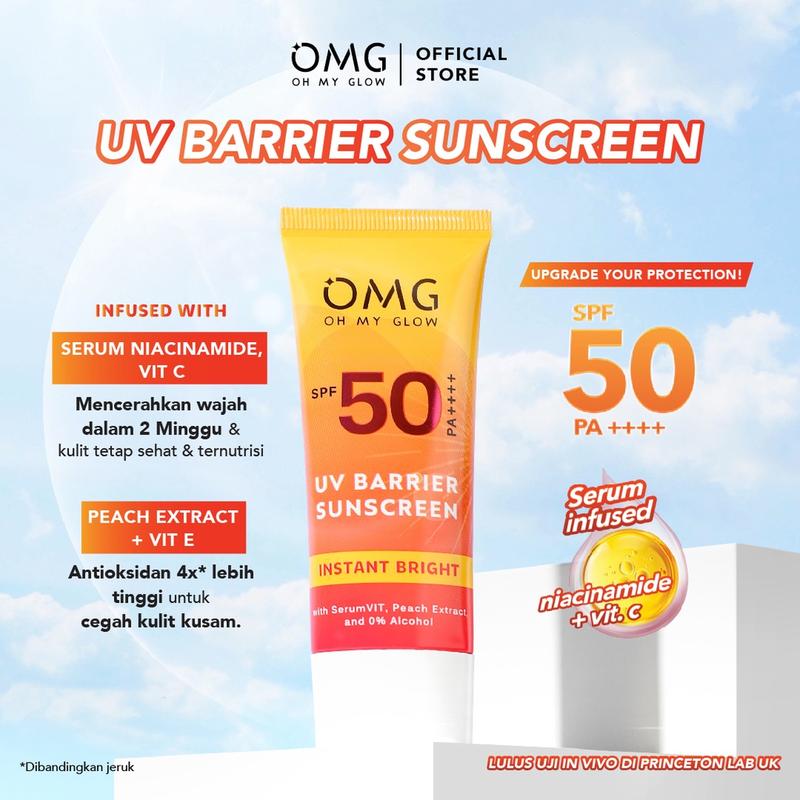 OMG OH MY GLOW UV Barrier Sunscreen SPF 50 PA++++ 25 ml - Paket twin pack dan triple pack tabir surya 2