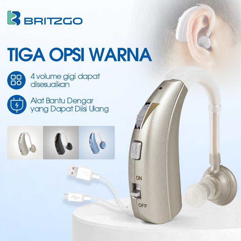 Product Introduction of Britzgo Alat Bantu Dengar asli rechargeable digital alat pendengaran telinga orang tua original Hearing aids mini usb charge hearing amplifier 6