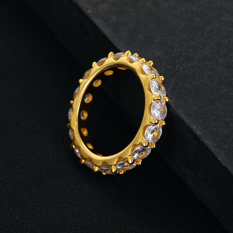 Product Introduction of 【#109】925 Sterling Silver Full Moissanite Rings For Women Men 3