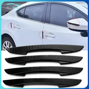 Mobildage 4PCS Pelindung Pintu Mobil Anti Benturan Karet Premium Bumper Door Guard Anti Gores & Air Garam Pemasangan Detik Tanpa Lem Car Aksesoris