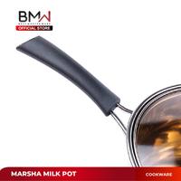 Gambar Panci Susu Stainless Steel Panci Milk Pot Tutup Kaca Tebal 18CM - 18CM dari BMW Kitchenware Kota Administrasi Jakarta Barat 4 Tokopedia