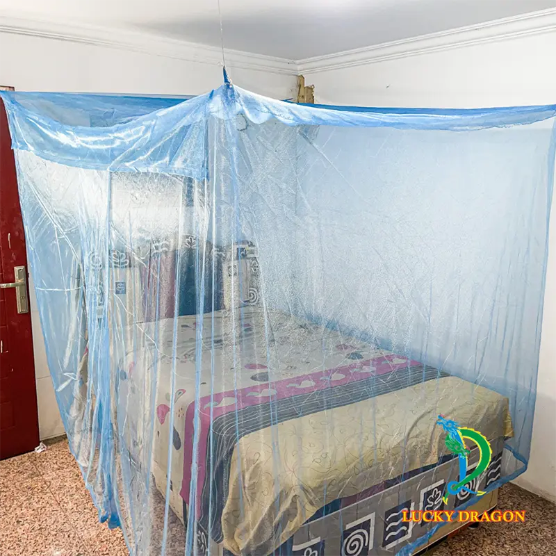 Kelambu Tidur Lucky Dragon Kotak Polos Kelambu Tali Gantung Jumbo Tidur Anti Nyamuk Biru Ungu Pink