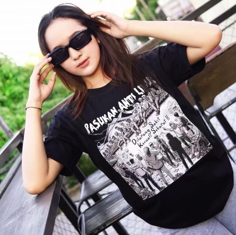 Kaos Pasukan Anti Libur / Unisex / Katun Combed / Lembut Nyaman Soft Surfing 4