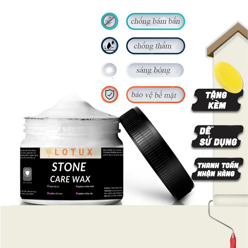 Sáp Đánh Bóng Đá STONE CARE WAX, Xi Đánh Bóng Đa Vật Liệu Mã WAXS