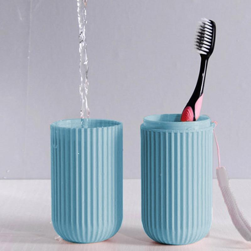 Product Introduction of Toothbrush Cup With Cap Creative Toothpaste Holder Portable Storage Case Box Organizer Toiletries Storage Cup Travel Gadgets 16